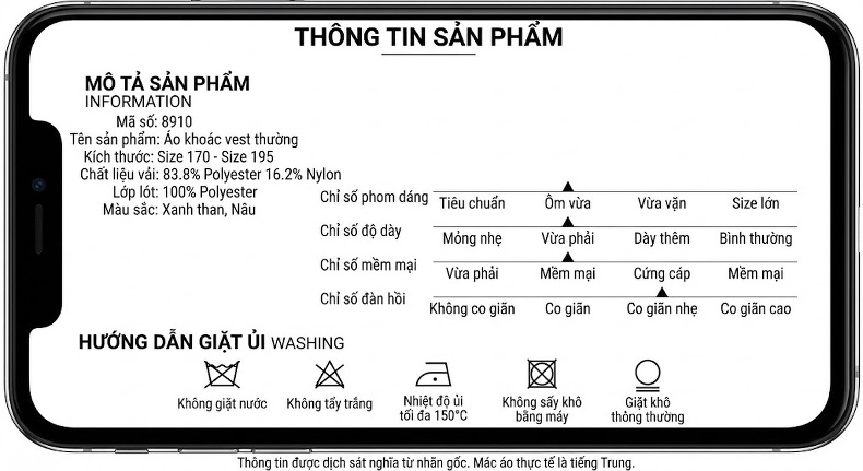 Áo Vest Nam Dáng Ôm Lót Cotton Dày Dặn Phong Cách Hàn Quốc Màu Xám Đen chi tiết 11
