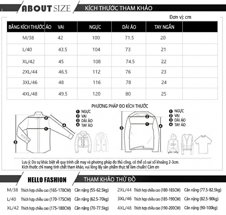 Áo Sơ Mi Nam Tay Ngắn Thêu Họa Tiết 3D Thời Trang Màu Trắng, Đen chi tiết 4