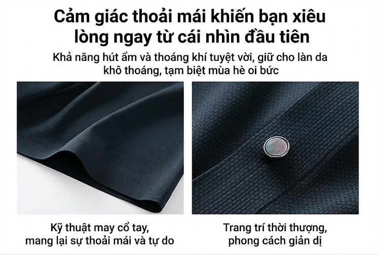 Áo Thun Polo Nam Cổ Bẻ Tay Ngắn Plus Size Vải Dệt Kim Thoáng Mát Màu Đen, Xanh Navy, Cam Đất, Nâu... chi tiết 4