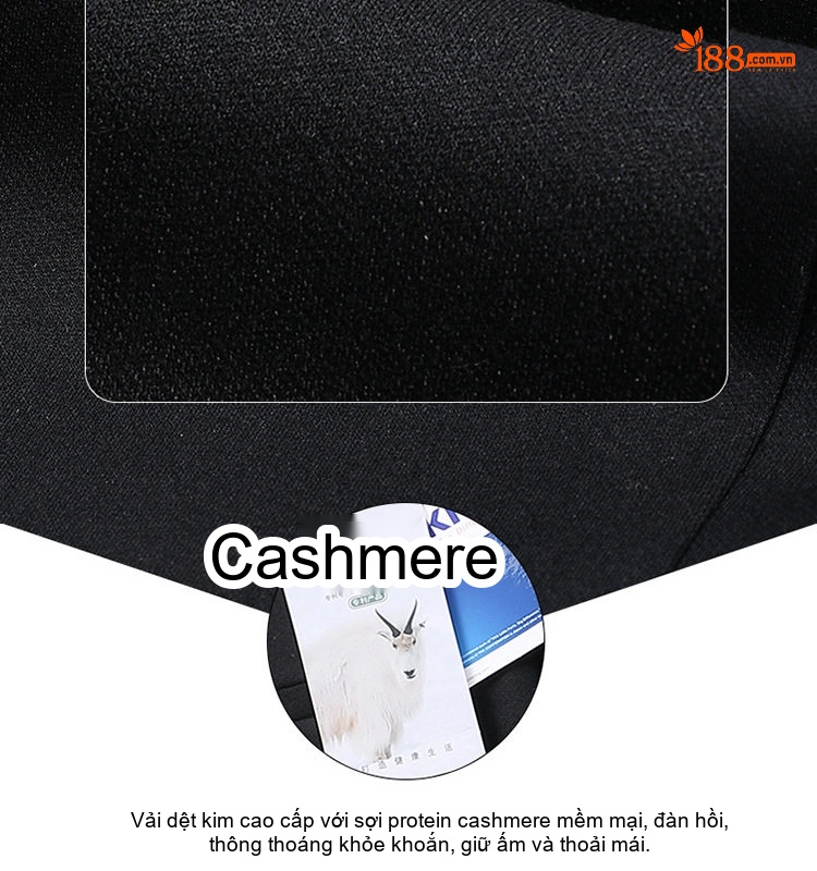 Quần Tây Nam Ống Đứng Vải Wool Dày Dặn Chống Nhăn Co Giãn Không Ly Màu Đen chi tiết 6
