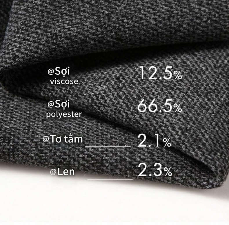 Áo Vest Nam Silk Wool (Sợi Tơ Len) Phong Cách Business Casual Chống Nhăn Màu Xám chi tiết 3