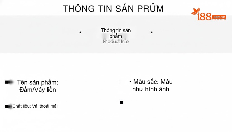 Váy liền thân Nữ Cổ Tròn Tay Bồng Thiết Kế Thêu Hoa Phong Cách Pháp Màu Trắng, Đen, Vàng chi tiết 5