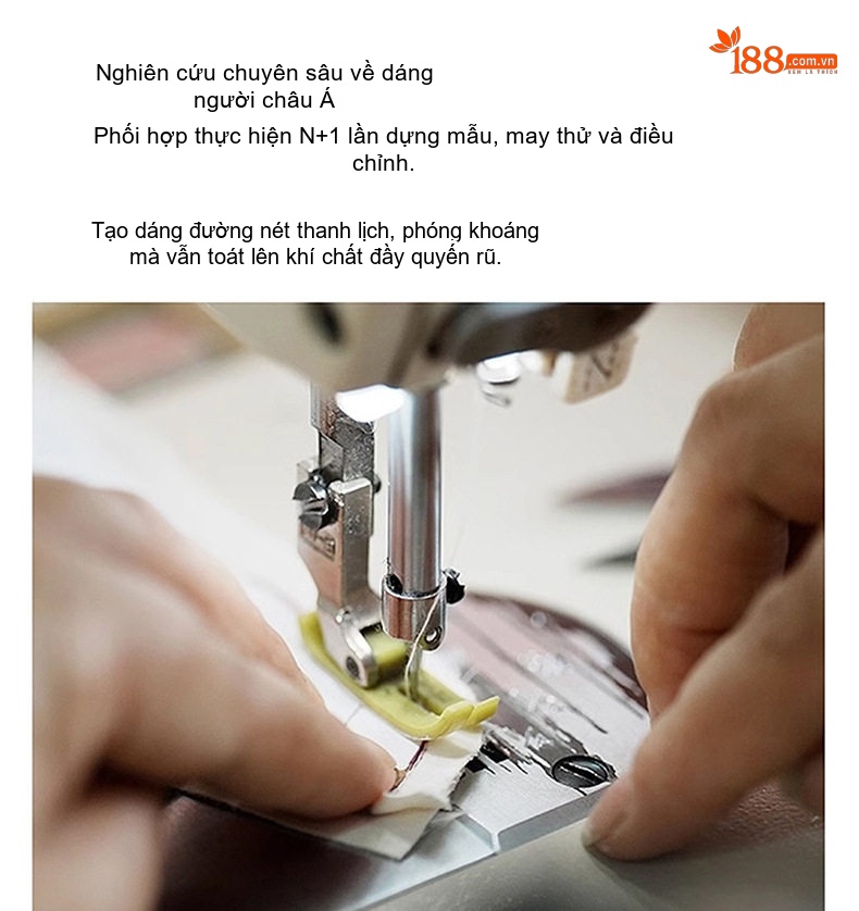 Set Áo Khoác Lửng Tay Dài Vải Flanel Chần Bông Và Chân Váy Midi Phong Cách Tiểu Thư Màu Nâu Đỏ, Xanh Rêu chi tiết 4