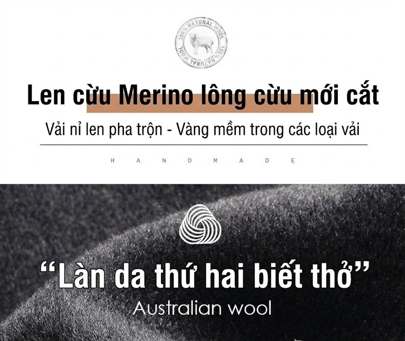 Áo Khoác Dạ Nam Lông Vũ Tháo Rời Hai Mặt Trung Niên Màu Đen, Xám chi tiết 2