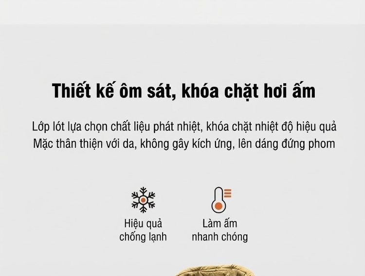 Áo Khoác Cotton Nam Nữ Có Mũ Trùm Đầu Tháo Rời Được Dáng Rộng Lót Dày Màu Vàng, Đen chi tiết 7