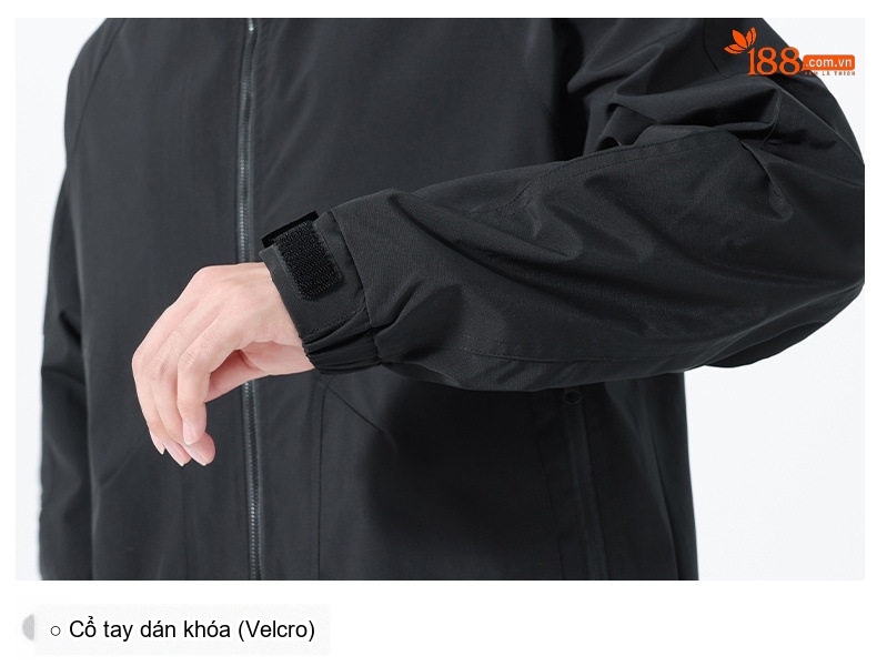 Áo Khoác Bomber Nam Cổ Trụ Phong Cách Công Sở Màu Đen, Kem, Xanh Rêu chi tiết 10
