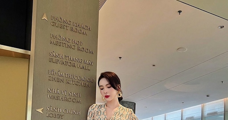 Váy Ôm Body Nữ Họa Tiết Hoa Văn Kiểu Pháp Thanh Lịch chi tiết 9
