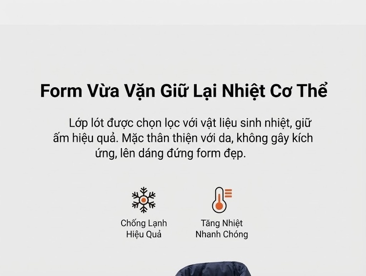 Áo Khoác Bông Nam Nữ Cổ Trụ Dáng Rộng Dày Dặn Phong Cách Couple Màu Đen, Trắng, Xám chi tiết 7