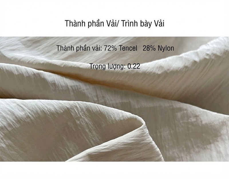 Váy liền thân Nữ Không Tay Dáng Rộng Màu Trắng Kem, Hồng, Xám chi tiết 3
