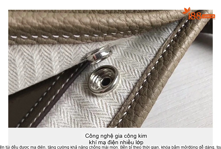 Túi Xách Nữ Da Bò TOGO Đeo Vai Tote Bag Đa Năng Túi Lớn Đựng Đồ Màu Nâu, Đen, Xám chi tiết 4