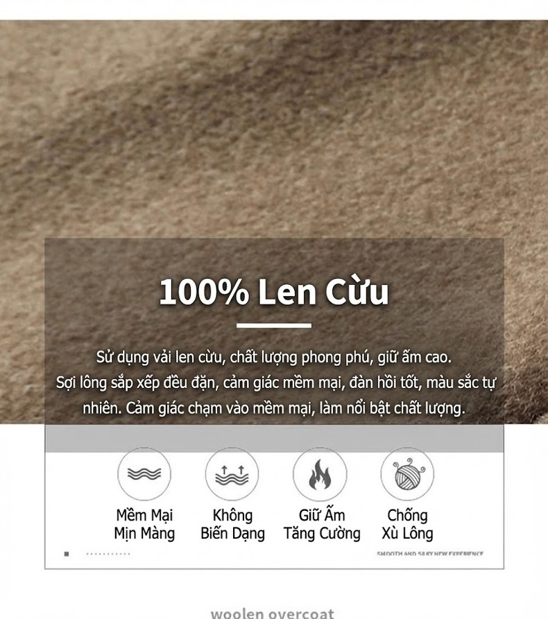 Quần Tây Nam Ống Đứng Dáng Suông Chất Liệu Lông Cừu Thoáng Khí Màu Đen, Xanh Navy chi tiết 6