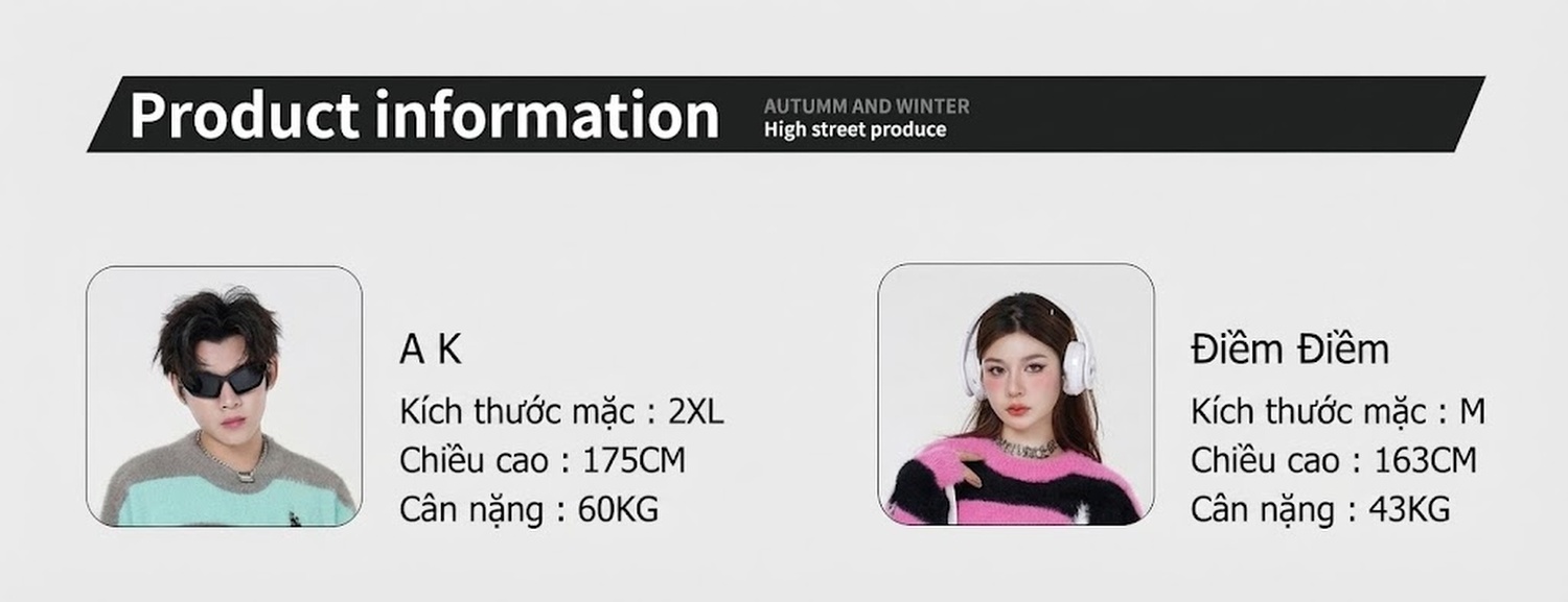 Áo Sweater Dệt Kim Sọc Ngang Đính Đá Hình Ngôi Sao Phong Cách Mỹ Màu Hồng, Đen, Xám, Xanh... chi tiết 9