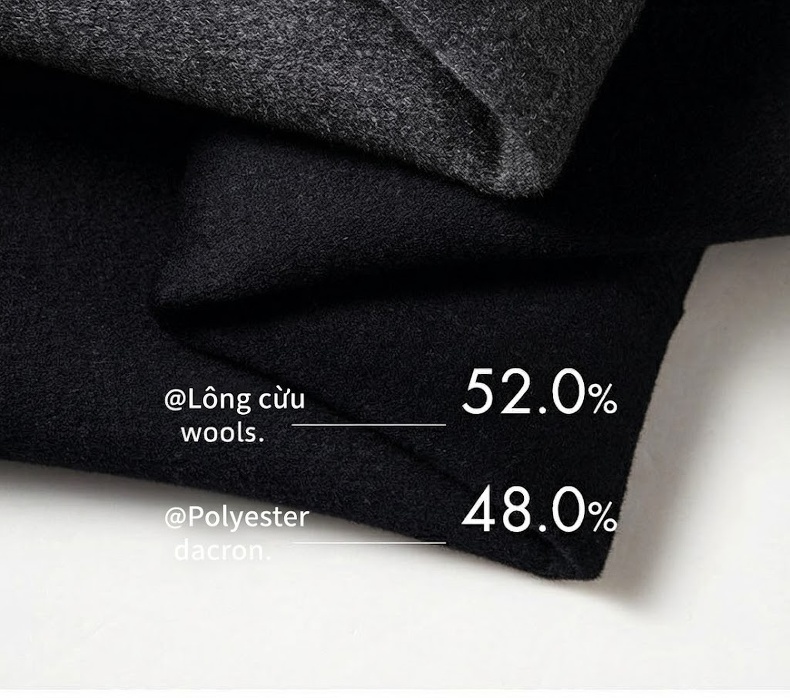 Áo Vest Nam Len Lông Cừu Màu Xám chi tiết 3