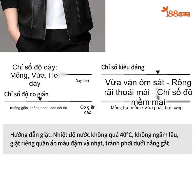 Áo Khoác Da Cừu Nam Khóa Kéo Phong Cách Doanh Nhân Màu Đen chi tiết 6