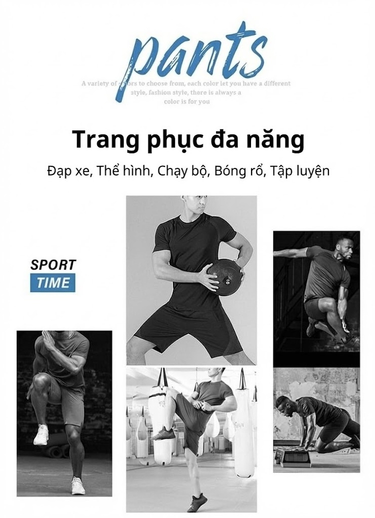 Quần lửng thể thao nam big size dáng suông dây rút chi tiết 8