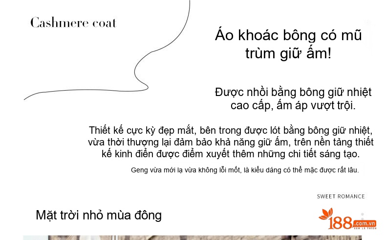 Áo Khoác Phao Nữ Dáng Dài Hàn Quốc Thiết Kế Ins Cotton Dày Dặn Màu Đen, Xám chi tiết 2