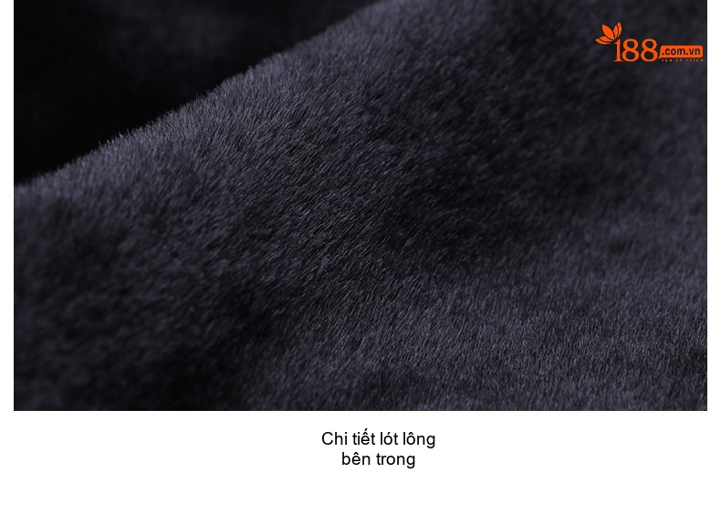 Áo Khoác Cotton Nữ Dáng Ngắn Lót Lông Cổ Lông Màu Đen, Xanh Rêu chi tiết 37