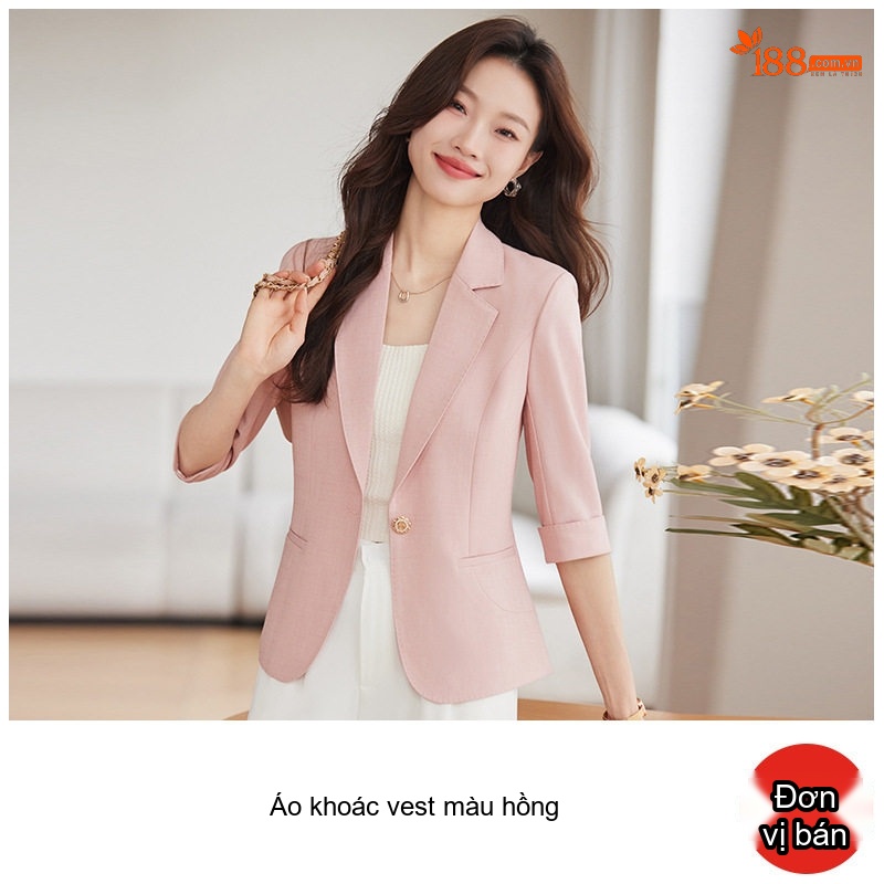 Áo Vest Nữ Tay Lỡ Dáng Ôm Phong Cách Hàn Quốc Màu Trắng, Hồng, Xanh Nhạt