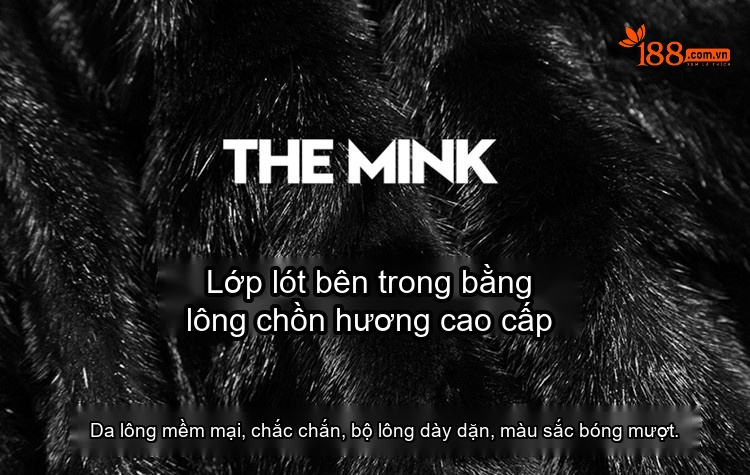 Áo Khoác Da Thật Nam Lót Lông Chồn Dày Dặn Cổ Lông Cừu Màu Đen chi tiết 3