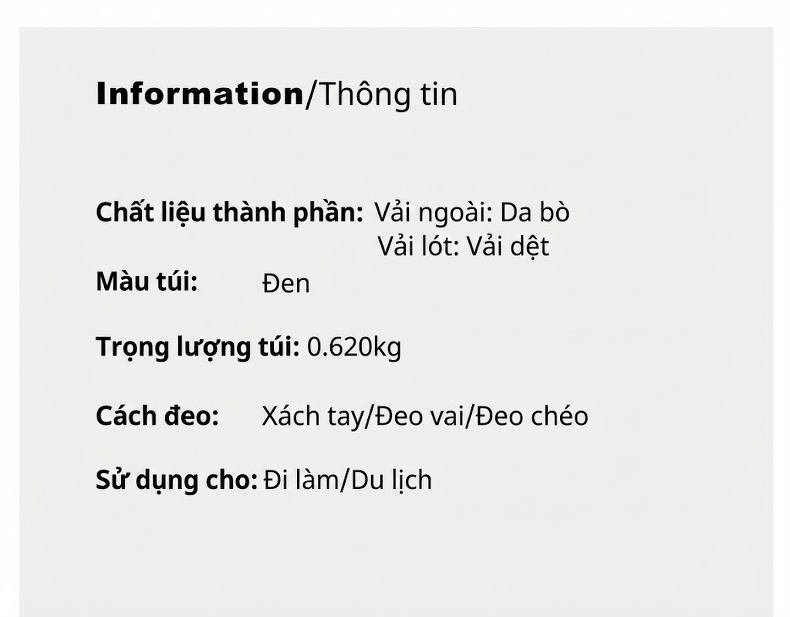 Túi Đeo Chéo Nữ Da Thật Kiểu Công Sở Cao Cấp Màu Đen, Xanh chi tiết 4