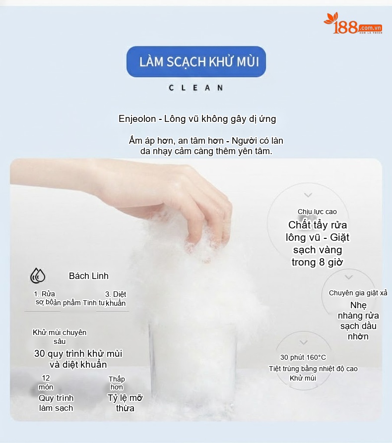 Áo khoác lông vũ dáng rộng mũ trùm đầu phong cách cặp đôi chi tiết 7