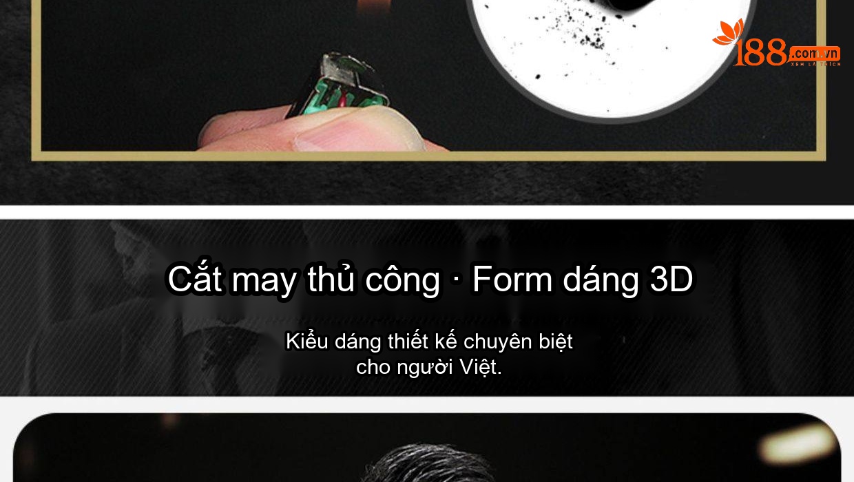 Áo Khoác Da Thật Nam Lót Lông Chồn Cổ Bẻ Da Dê Ngắn Màu Đen chi tiết 13