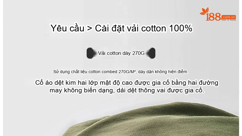Áo Thun Tay Dài Nam Cotton 270g Cổ Tròn Dáng Rộng Màu Xám, Trắng, Đen, Xanh... chi tiết 1