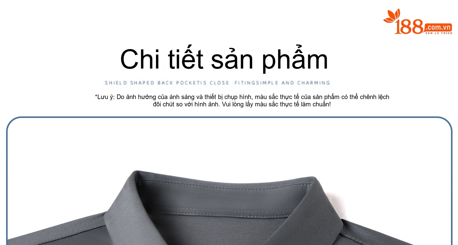 Áo Polo Nam Tay Ngắn Sợi Tằm Thượng Hạng Cổ Bẻ Phong Cách Business Casual Màu Đen, Đỏ, Xám, Xanh... chi tiết 35
