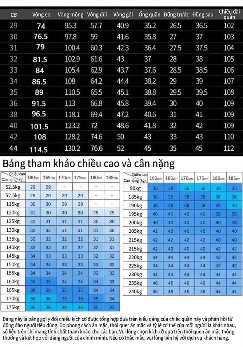 Quần Jean Nam Ống Đứng Dáng Rộng Co Giãn Thoải Mái Màu Xanh Đậm, Xanh Nhạt chi tiết 41