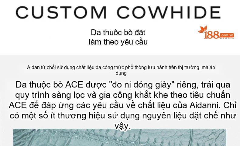 Túi Xách Tay Nữ Da Bò Lớp Đầu Dung Tích Lớn Phong Cách Thời Trang Màu Xanh Dương chi tiết 8