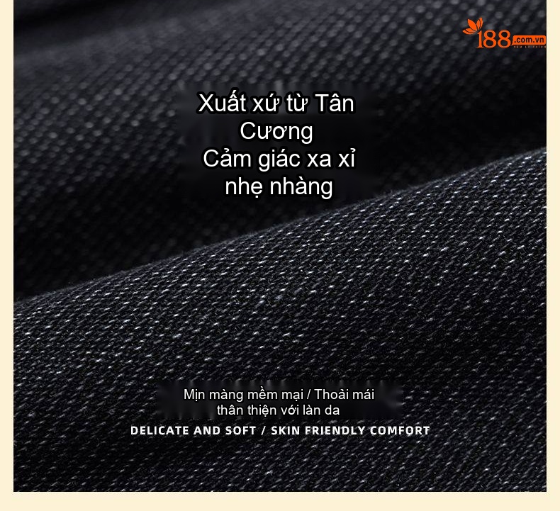 Quần Jean Nam Dáng Ôm Chân Thu Đông Thêu Họa Tiết Màu Đen, Xám chi tiết 11