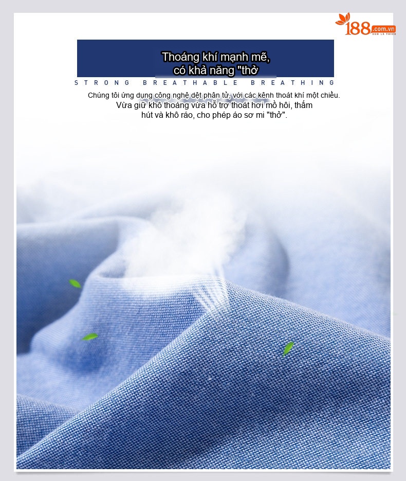 Áo Sơ Mi Ngắn Tay Nam Cotton Oxford Dáng Ôm Vừa Vặn Màu Trắng, Xám, Xanh Dương, Xanh Mint... chi tiết 5