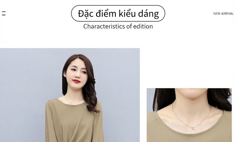 Váy liền thân Nữ Dáng Ôm Eo Phong Cách Pháp Thanh Lịch Màu Xanh, Nâu, Xanh Lá, Hồng... chi tiết 3