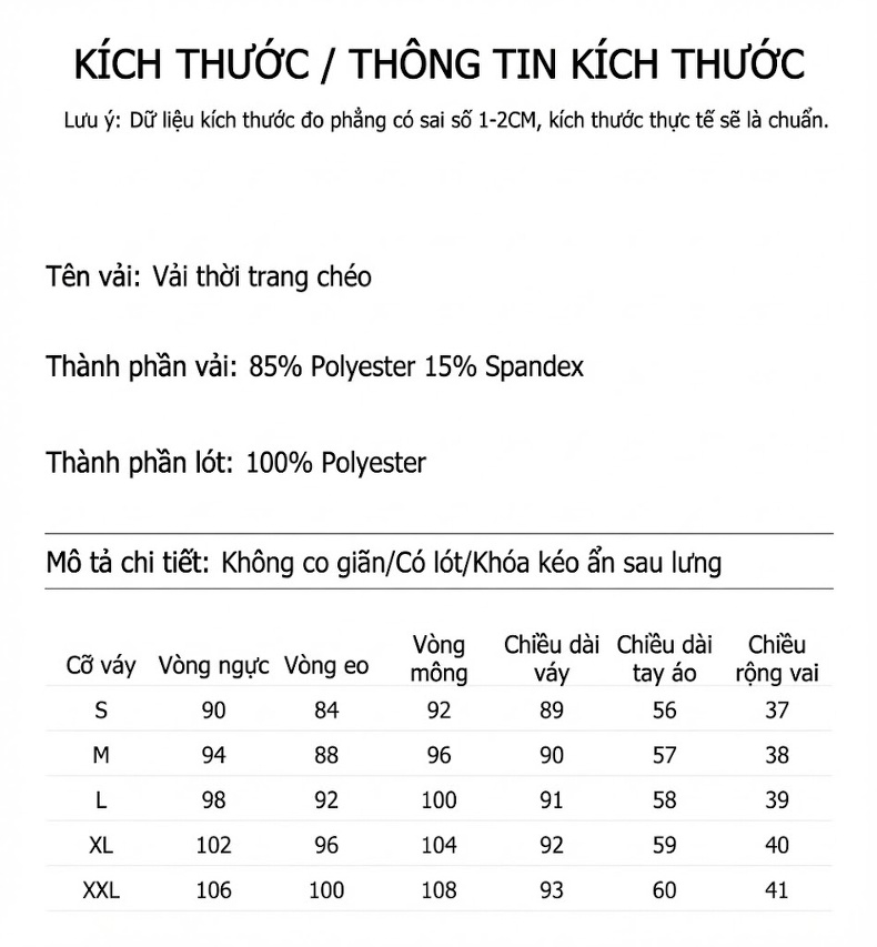 Đầm Liền Nữ dáng chữ A Thanh Lịch Tay Lỡ Phong Cách Công Sở Màu Đen, Hồng, Đỏ Tía chi tiết 7