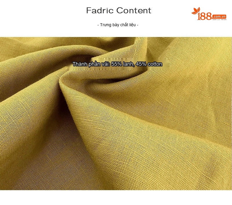 Áo Sơ Mi Nữ Không Tay Cổ Tròn Linen Rút Dây Bên Hông Phong Cách Tối Giản Màu Vàng, Đen chi tiết 11