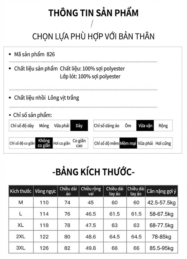 Áo Khoác Phao Nam Dáng Ngắn Có Mũ Trùm Đầu Dày Dặn Phong Cách Công Sở Màu Đen, Trắng, Đỏ, Xám chi tiết 1