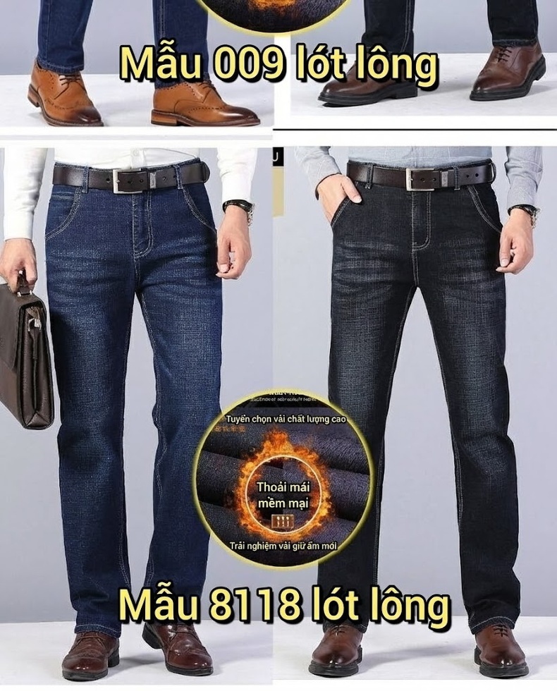 Áo Khoác Nam Dáng Vừa Hai Mặt Cổ Bẻ Lót Lông Vũ Tháo Rời Được Chất Liệu Lông Cừu Dày Dặn Màu Xám, Đen, Xanh Navy chi tiết 5