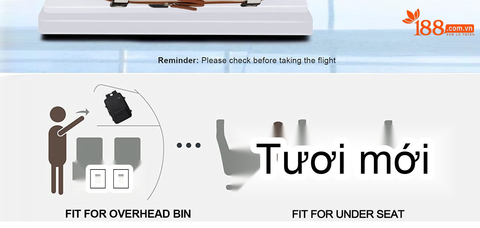 Balo Laptop Du Lịch Vải Bố Đa Năng Sức Chứa Lớn Màu Kem, Nâu chi tiết 21