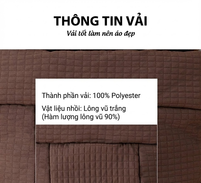 Áo Khoác Phao Nữ Ngắn Dáng Thiết Kế Có Mũ Trùm Đầu Dày Dặn Phong Cách Thời Trang Màu Đen, Nâu chi tiết 14