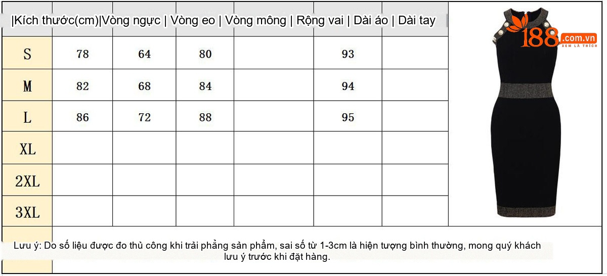 Váy Ôm Body Dệt Kim Không Tay Cổ Yếm Đính Nút Màu Đen, Trắng, Xanh Dương chi tiết 1
