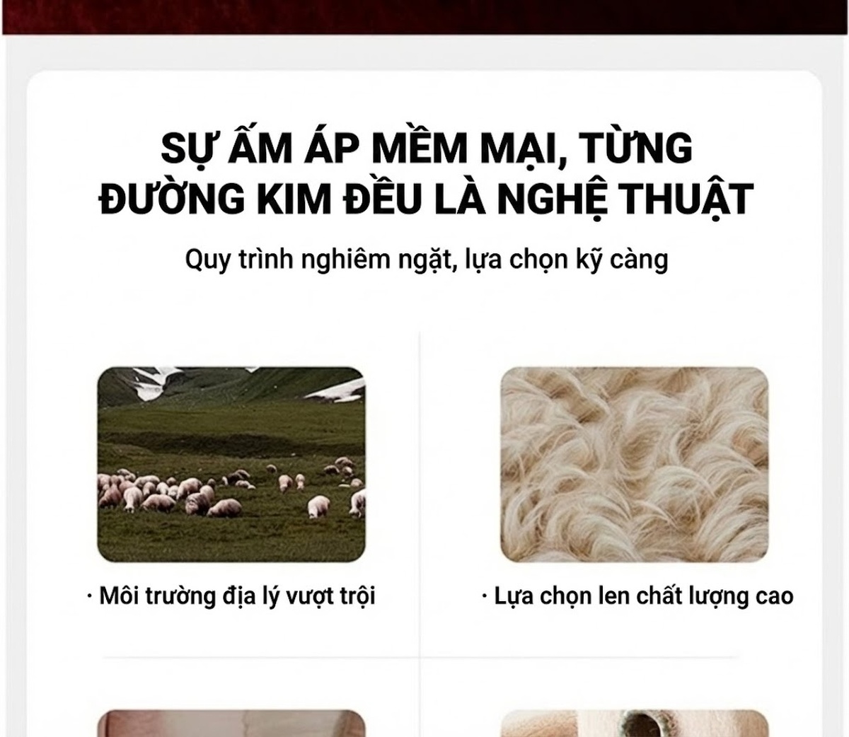Áo Khoác Lông Cừu Nữ Màu Đỏ Đô Phong Cách Tiểu Thư chi tiết 21