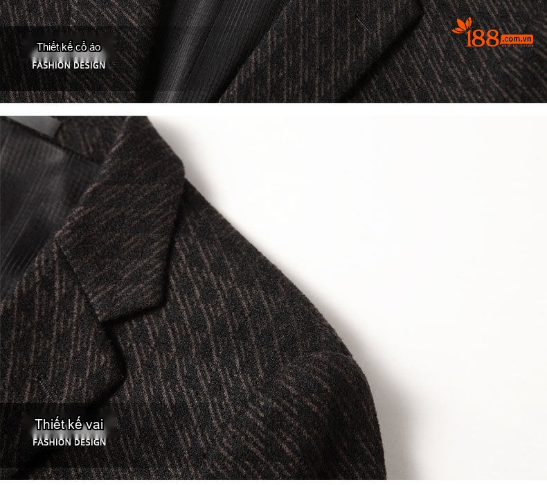 Áo Vest Nam Wool Kẻ Caro Một Hàng Khuy Phong Cách Lịch Lãm Màu Đen chi tiết 11