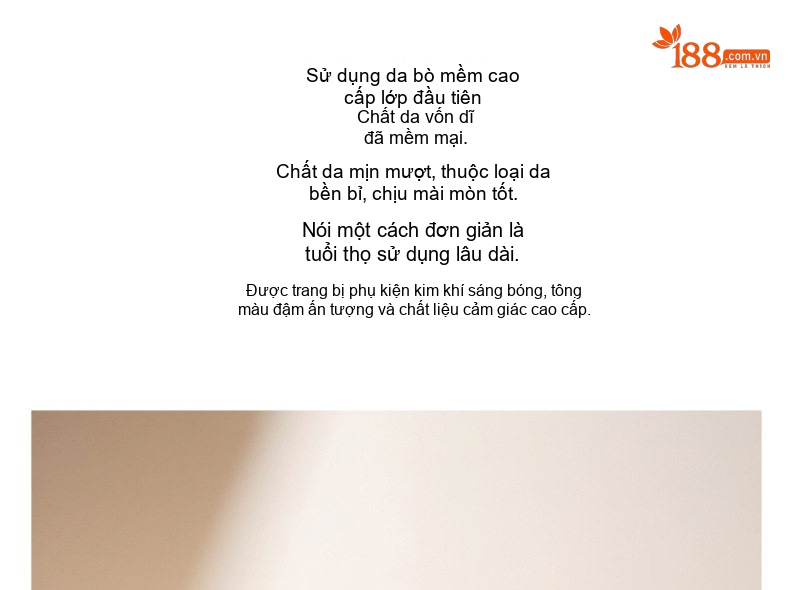 Túi Xách Tay Nữ Da Bò Thiết Kế Bucket Thời Trang Màu Be chi tiết 2