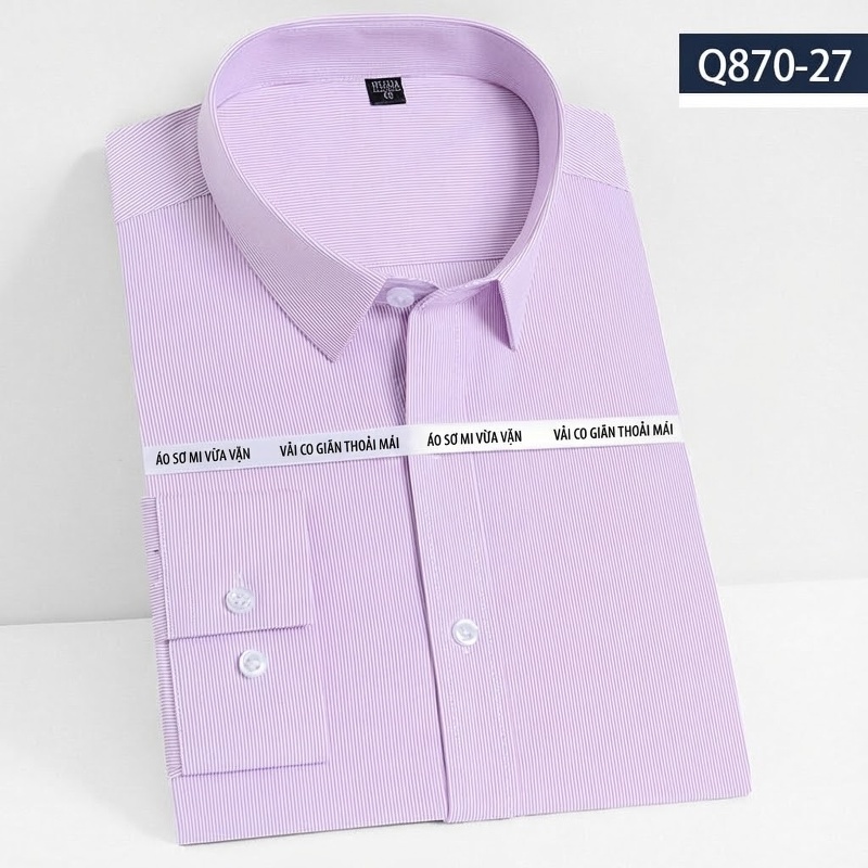 Áo Sơ Mi Dài Tay Nam Sợi Tre Thu Đông Màu Trắng, Đen, Xanh, Tím...