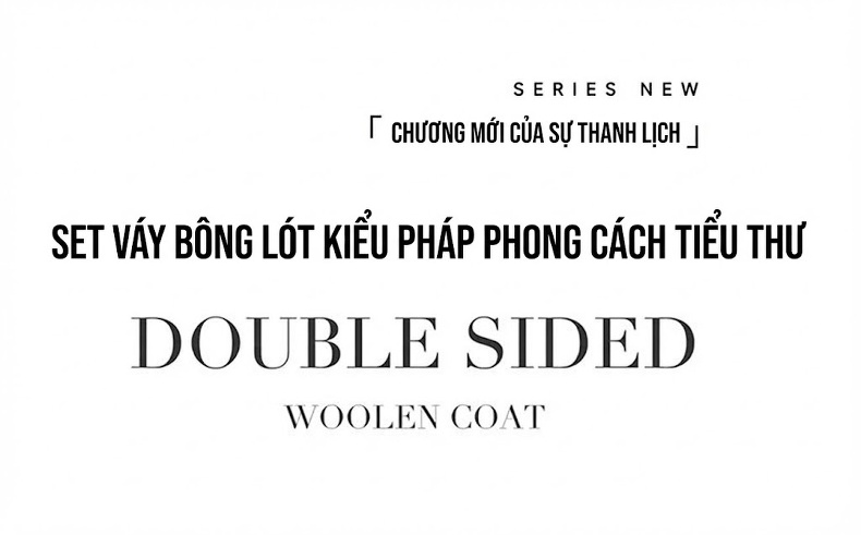 Set Áo Khoác Lửng Tay Dài Cổ Tròn và Chân Váy Midi A Line Trám Bông Dày Dặn Màu Nâu, Đỏ chi tiết 4