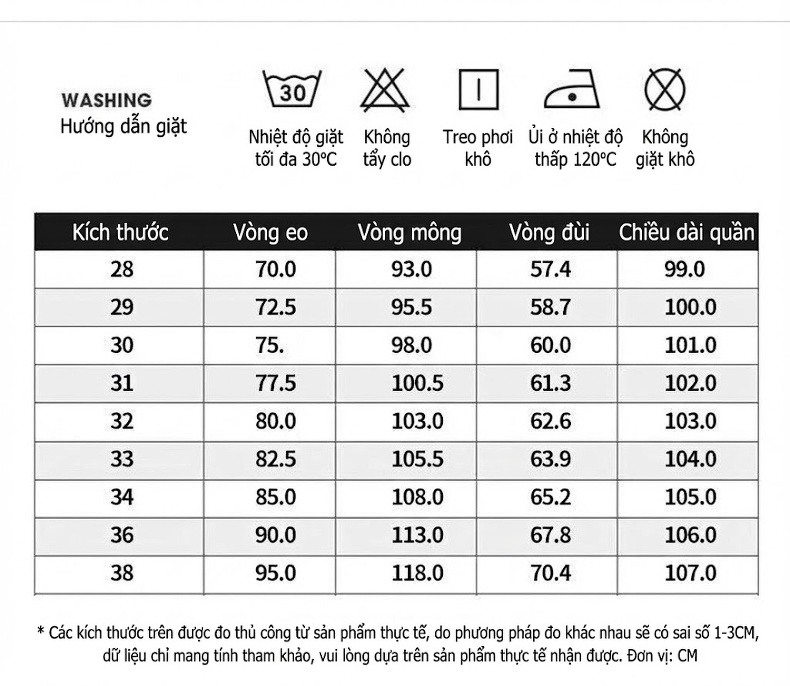 Quần Jean Nam Ống Suông Dáng Rộng Cotton Co Giãn Màu Xanh Nhạt, Xanh Đậm chi tiết 10