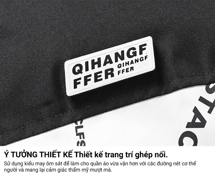 Áo Khoác Phao Nam Nữ Cotton Dày Dặn Phong Cách Đường Phố Màu Đen, Trắng, Xanh, Hồng chi tiết 11