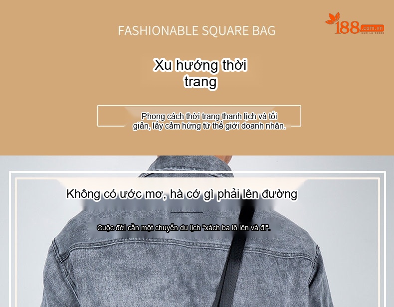 Túi Đeo Chéo Nam Da Thật Retro Túi Đeo Vai Nam Phong Cách Thời Trang Da Thuộc Lớp Đầu Màu Đen chi tiết 3