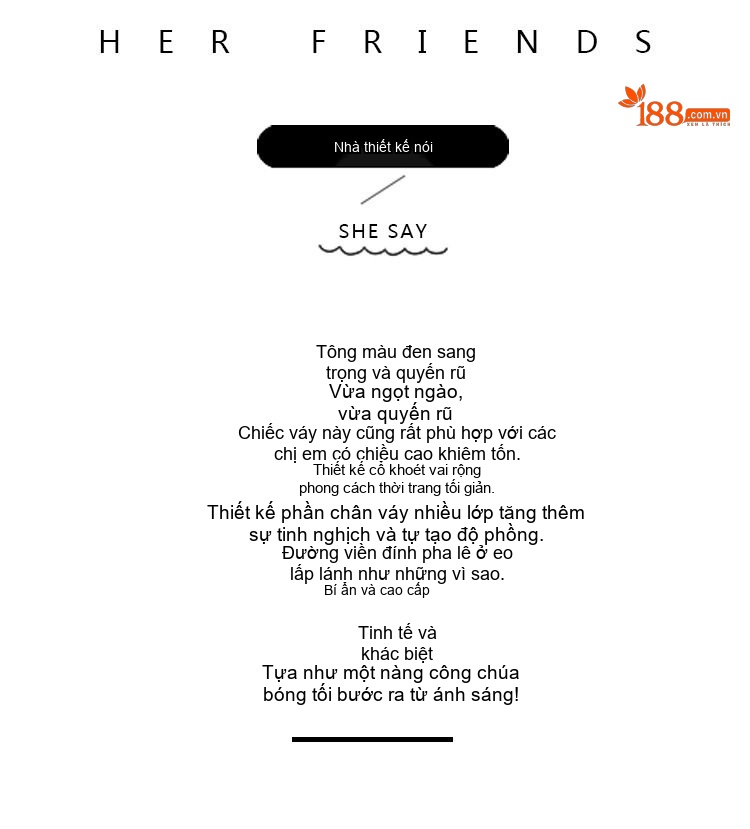 Váy Đầm Dự Tiệc Nữ Hở Vai Ngắn Xòe Màu Đen chi tiết 2