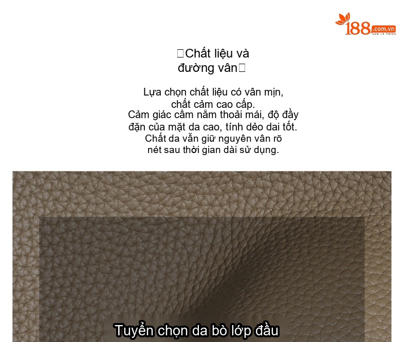 Túi Đeo Vai Nữ Da Bò Cao Cấp Thiết Kế Tối Giản Màu Đen, Xám, Xanh Dương... chi tiết 11